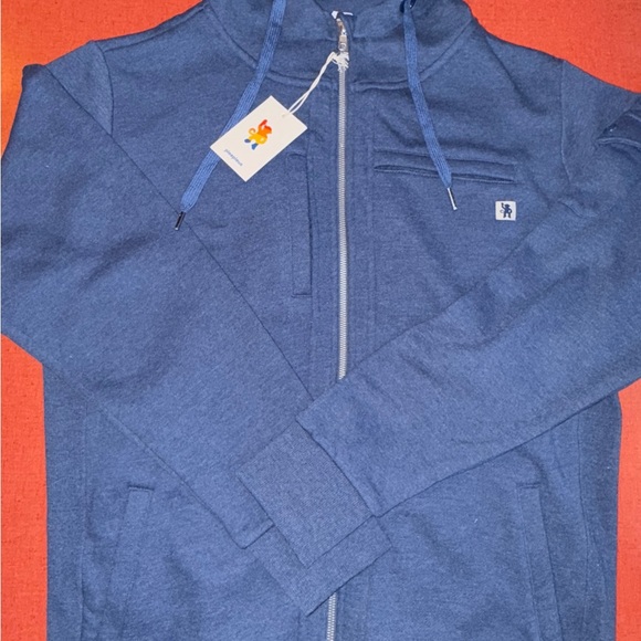 NWT pleepleus Adventure Classic Blue Zip Hoodie Size M - Picture 3 of 7